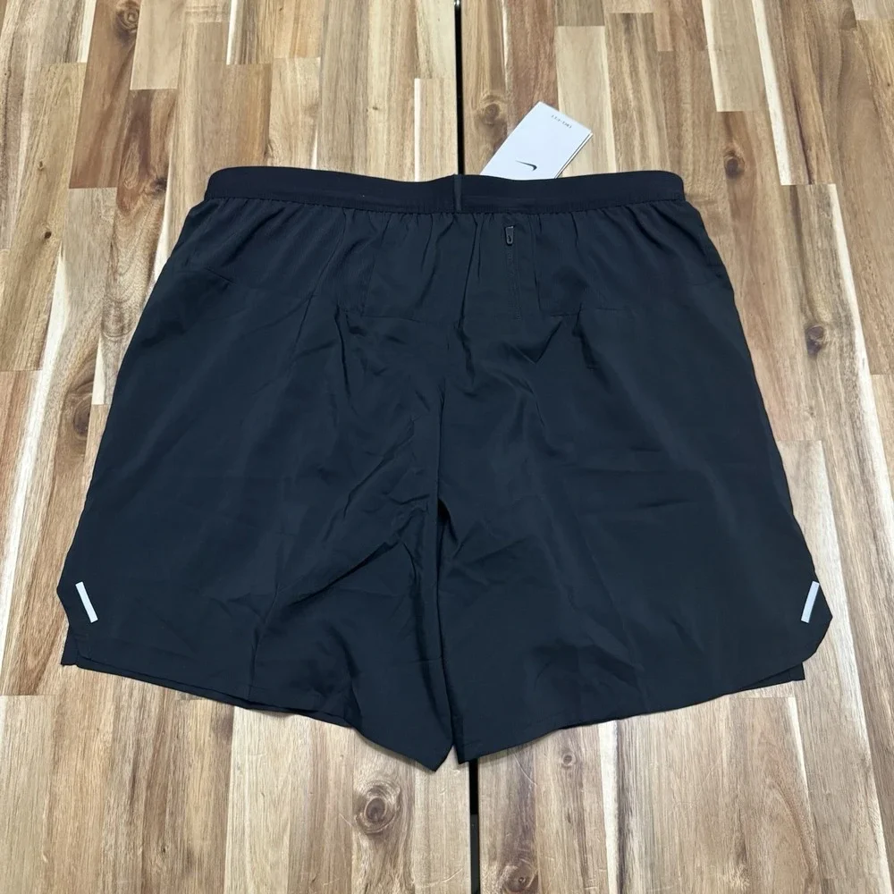Nike Stride Shorts Mens L Black Lined Running Gym 6